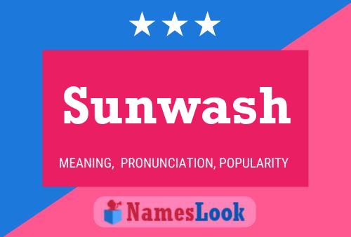 ملصق اسم Sunwash