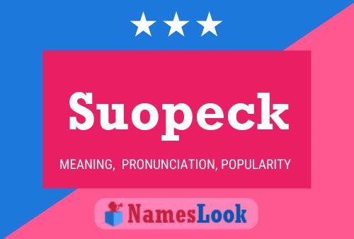 ملصق اسم Suopeck