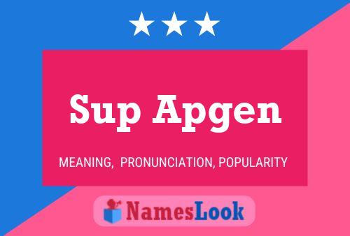 ملصق اسم Sup Apgen