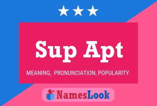 ملصق اسم Sup Apt