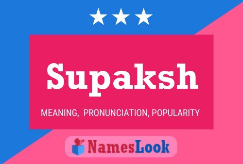 ملصق اسم Supaksh