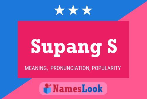 ملصق اسم Supang S