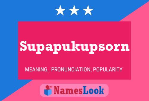 ملصق اسم Supapukupsorn