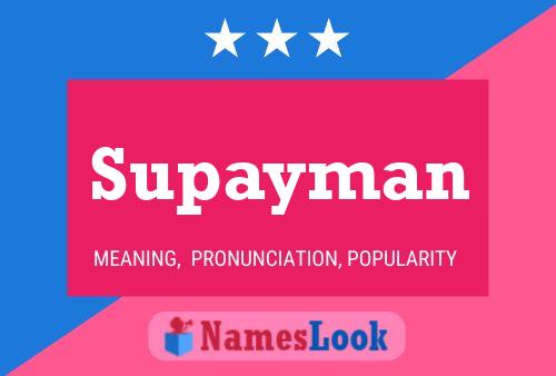 ملصق اسم Supayman