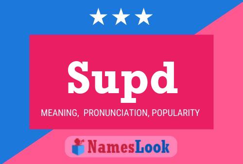 ملصق اسم Supd