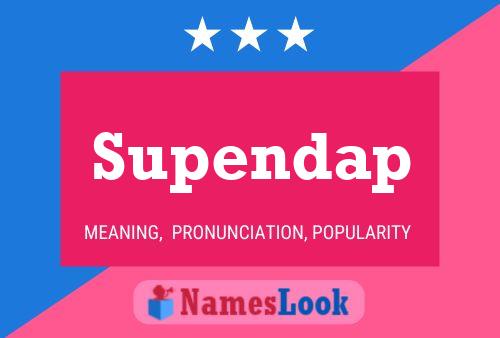 ملصق اسم Supendap