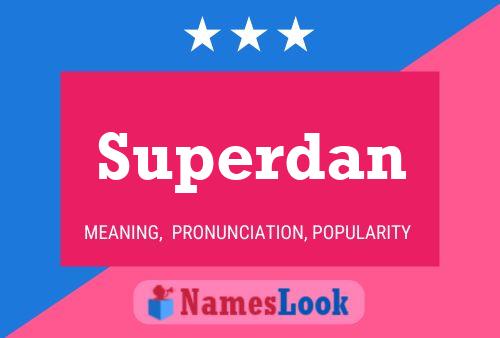 ملصق اسم Superdan