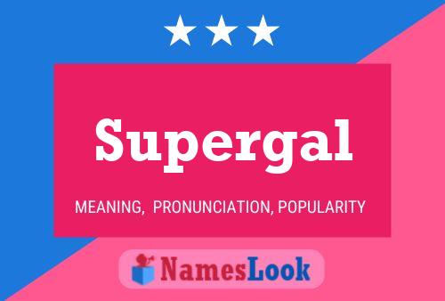 ملصق اسم Supergal