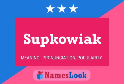 ملصق اسم Supkowiak