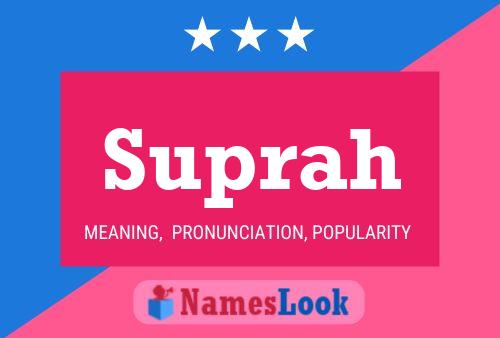 ملصق اسم Suprah