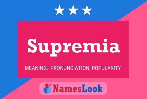 ملصق اسم Supremia