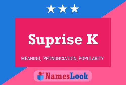 ملصق اسم Suprise K