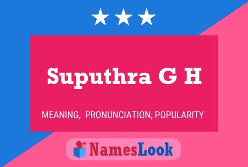 ملصق اسم Suputhra G H