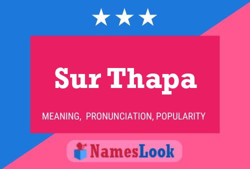 ملصق اسم Sur Thapa