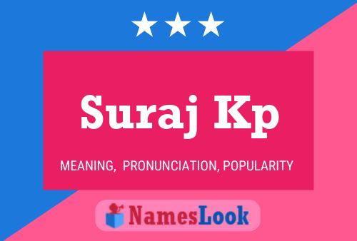 ملصق اسم Suraj Kp