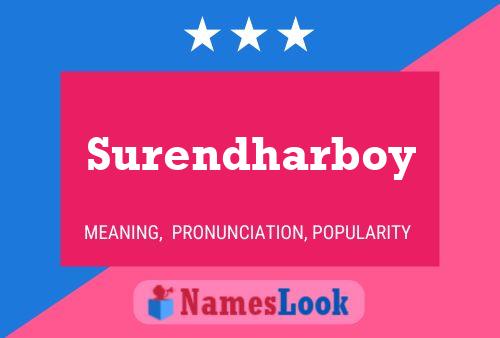 ملصق اسم Surendharboy