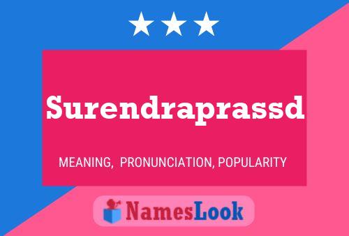 ملصق اسم Surendraprassd