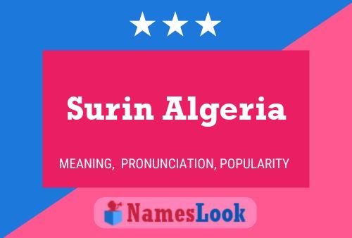 ملصق اسم Surin Algeria