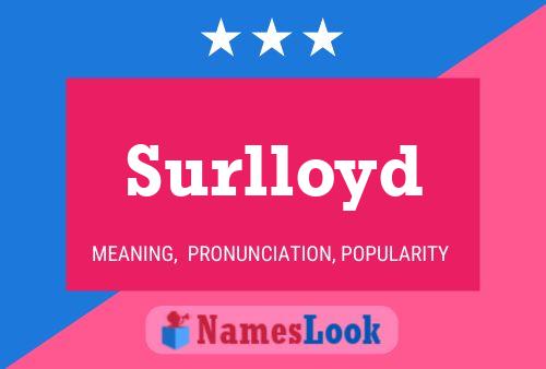 ملصق اسم Surlloyd