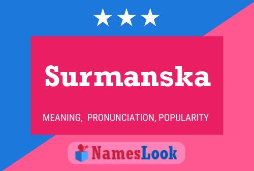 ملصق اسم Surmanska