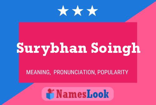 ملصق اسم Surybhan Soingh