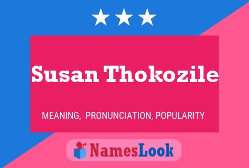 ملصق اسم Susan Thokozile