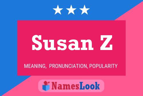 ملصق اسم Susan Z