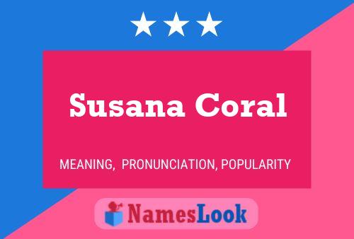 ملصق اسم Susana Coral