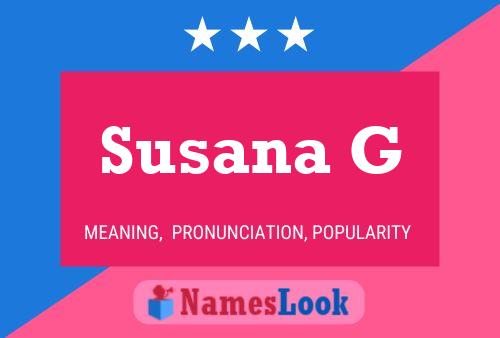 ملصق اسم Susana G