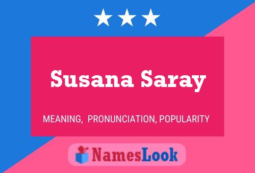 ملصق اسم Susana Saray