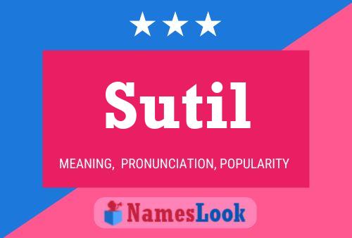 ملصق اسم Sutil