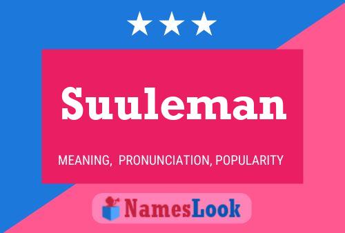 ملصق اسم Suuleman