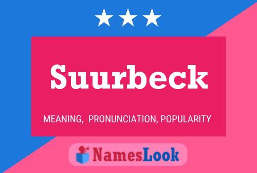 ملصق اسم Suurbeck