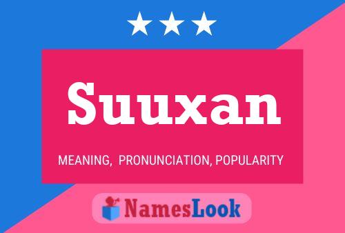 ملصق اسم Suuxan