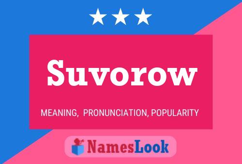 ملصق اسم Suvorow