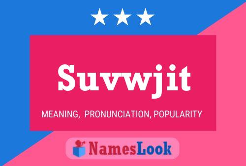 ملصق اسم Suvwjit