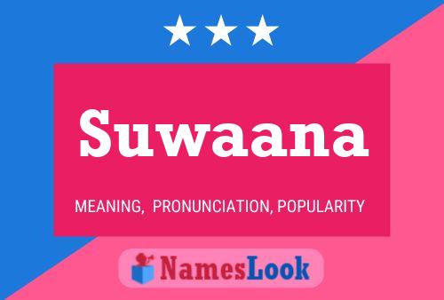 ملصق اسم Suwaana