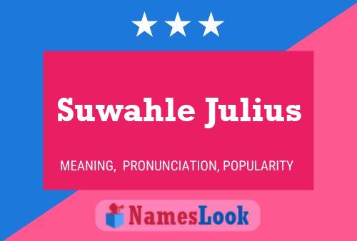 ملصق اسم Suwahle Julius