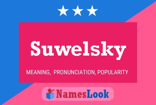 ملصق اسم Suwelsky