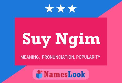 ملصق اسم Suy Ngim