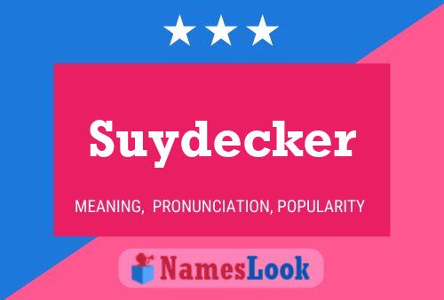 ملصق اسم Suydecker