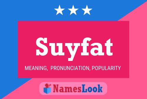 ملصق اسم Suyfat