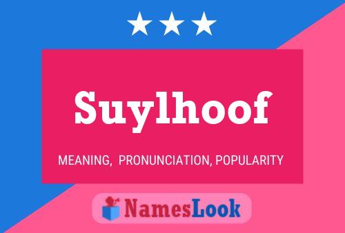 ملصق اسم Suylhoof