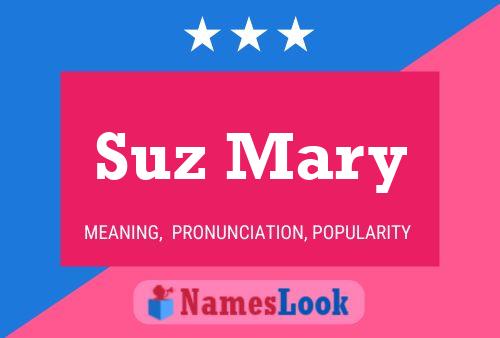 ملصق اسم Suz Mary