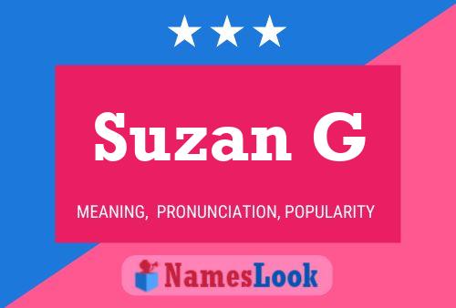 ملصق اسم Suzan G