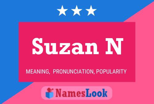 ملصق اسم Suzan N