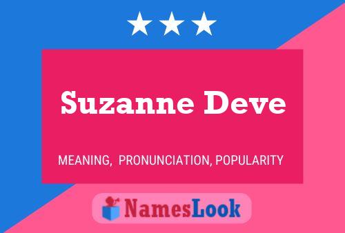 ملصق اسم Suzanne Deve