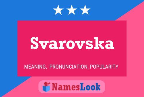 ملصق اسم Svarovska