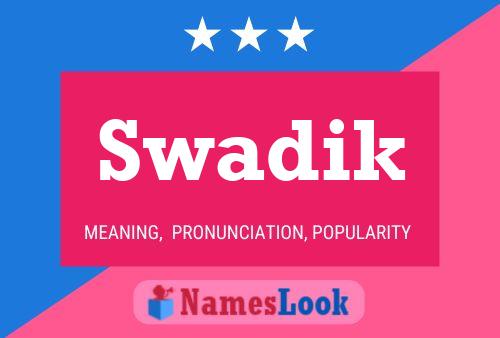 ملصق اسم Swadik