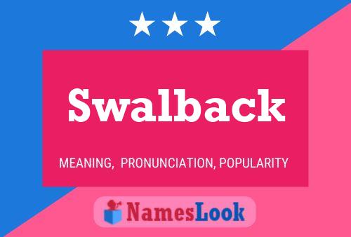 ملصق اسم Swalback